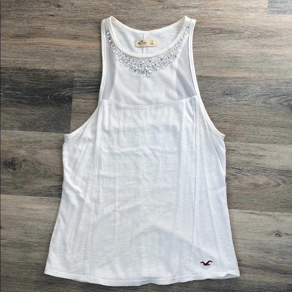 Hollister beaded tank top